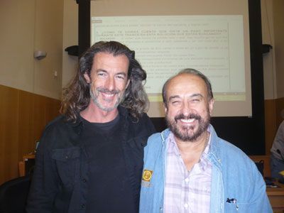 Hipnosis y adicciones. Foto con Rafael Nuñez.